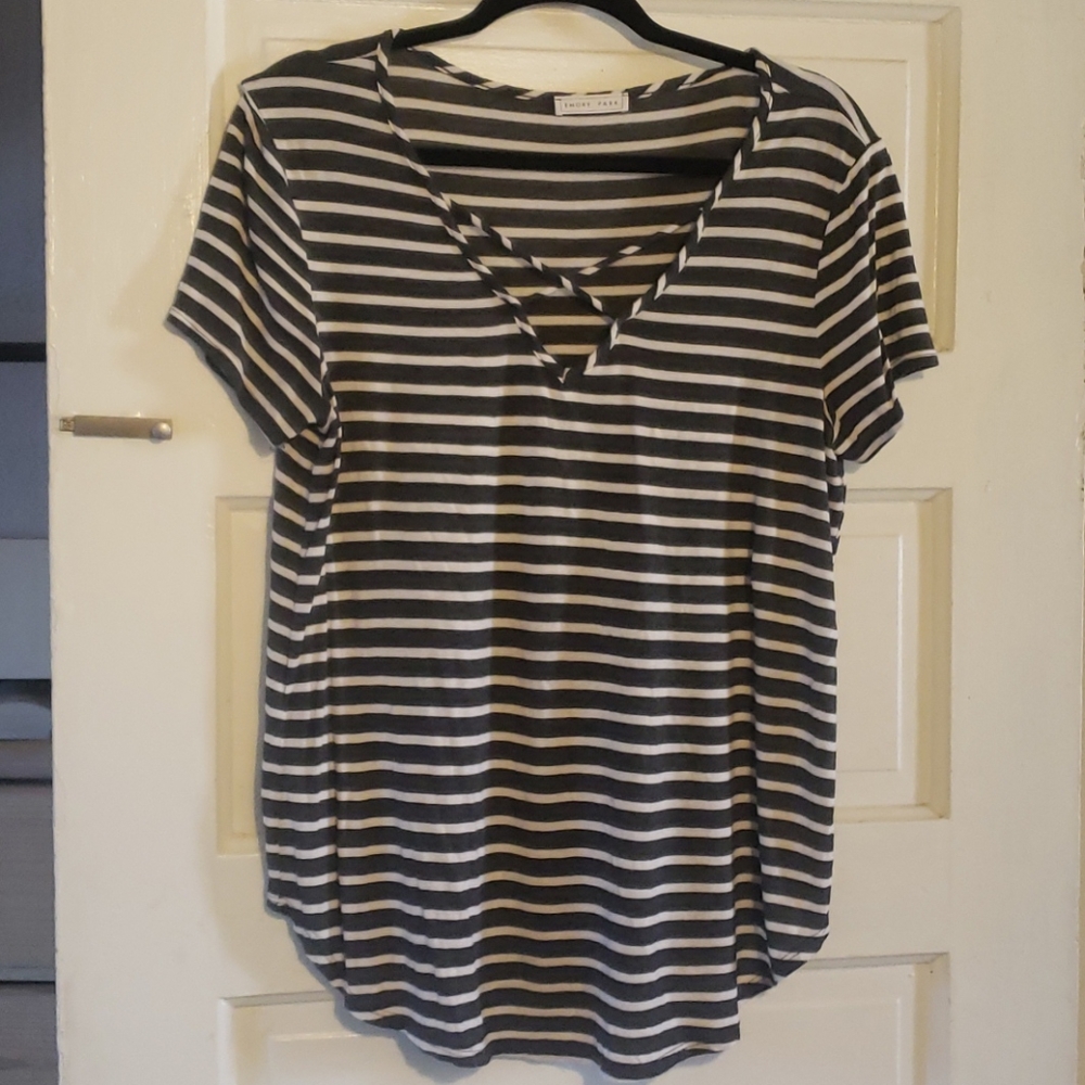 Striped Casual T Shirt